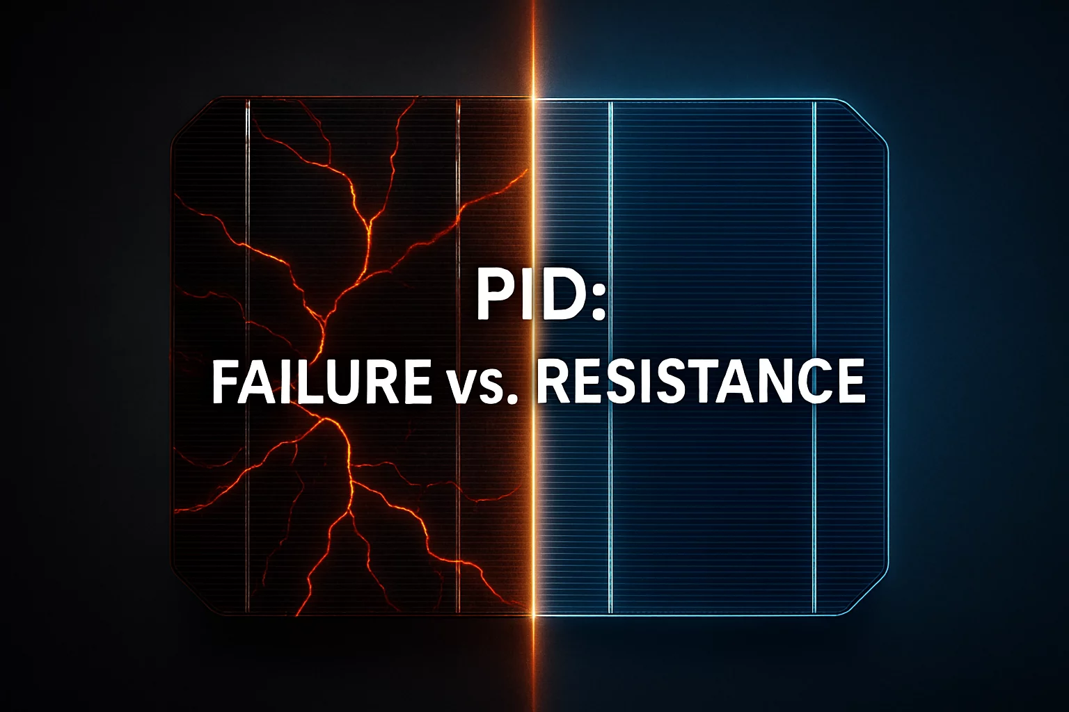 Graph comparing the volume resistivity of EVA and POE encapsulants at different temperatures, highlighting POE's superior performance at high temperatures.